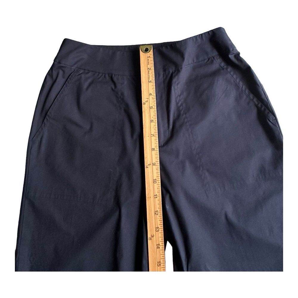 Ralph Lauren‎ Black Label Stretch Roll Up Legs Cotton Pants Black Size 4 - Picture 8 of 13